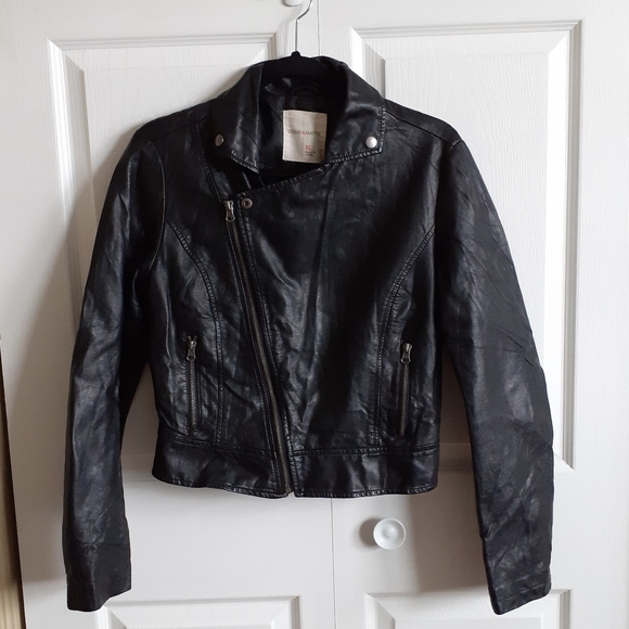 Sound & Matter Jackets & Blazers - Sound & Matter Faux Leather Black Jacket